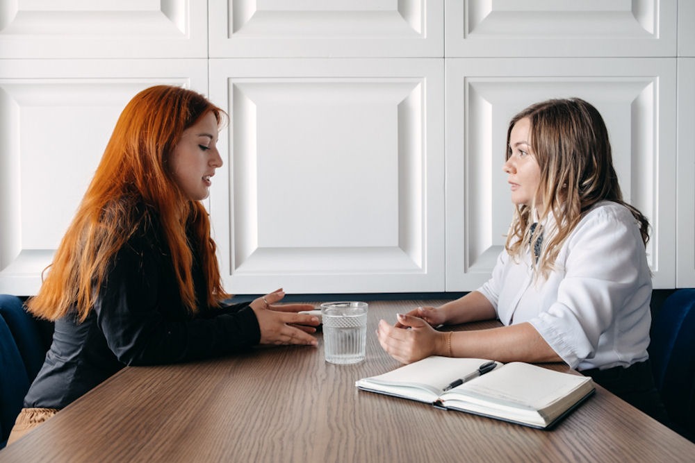 One-on-one discussion about mental health and medication management options